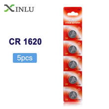 5pcs/lot CR1620 1620 ECR1620 Button Cell Coin BATTERY for Watch Game Lighter CR1620 DL1620 5009LC Lithium Battery Freeshipping 2024 - buy cheap