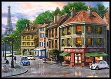 Needlework for embroidery DIY DMC High Quality - Counted Cross Stitch Kits 14 ct Oil painting - Paris Street 2024 - buy cheap