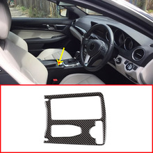 Real Carbon For Mercedes Benz C Class W204 2008-2013 Central Console Cup Holder Frame Trim Right Hand Drive 2024 - buy cheap