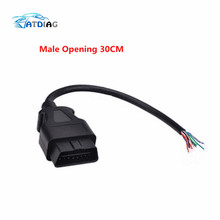 Cable de extensión hembra para diagnóstico de coche, Conector de interfaz OBD II, convertidor hembra OBD2 macho, 16 Pines, 2020 2024 - compra barato