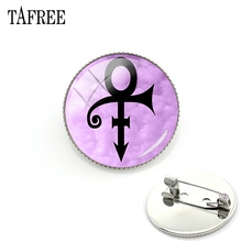 TAFREE The Love Symbol Album Picture Brooches Glass Cabochon Dome Brooch Pins Bijoux PR24 2024 - buy cheap