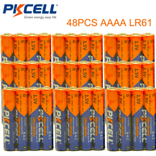Pkcell-48 pilhas alcalinas e96 4a, bateria primária para controle remoto, brinquedos, caneta stylus, 1.5v 2024 - compre barato