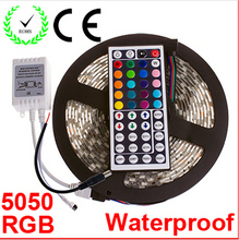 Superbright 5M Flexible RGB LED Light Strip 16ft 5050 SMD 500cm 300 LEDs 60leds/Meter Waterproof + 44 Key IR remote Controller 2024 - buy cheap