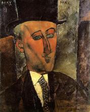 Portrait of Max Jacob Amedeo Modigliani oil painting for sale online High quality Portrait painting man Hand painted 2024 - buy cheap