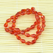 High Quality Red Tear Drop Crystal Spacer Loose Pendant Beads 5x7mm, 350pcs/lot Faceted Crystal Beads Wholesale 2024 - buy cheap