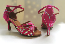 Zapatos de baile latino para mujer, calzado moderno y profesional para salsa, tango y boda, con diamantes de imitación, 6233r 2024 - compra barato