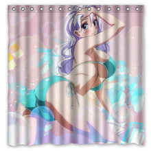 Hot Anime&Carton TV Play_Fairy Tail Background Waterproof Polyester Shower&Bath Curtain( 180X180CM) 2024 - buy cheap