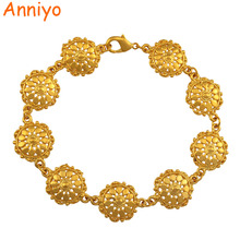 Anniyo-pulsera etíope de 20cm de longitud para mujer, Color dorado, joyería africana, brazaletes etíopes/árabes #201802 2024 - compra barato