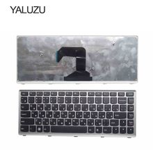 YALUZU New Laptop keyboard for Lenovo U410 U410-ITH IFI Black key Silver frame Russian RU Version - MP-11K93SU-6862 2024 - buy cheap