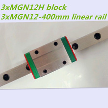 Kossel-riel lineal miniatura MGN12 para eje X Y Z, carril de L-400mm de 12mm, 3 uds. 2024 - compra barato