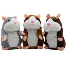 New Talking Hamster Mouse Pet Plush Toy  Speak Talking Sound Record Hamster Educational Toy for Children Gifts 15 cm 2024 - buy cheap