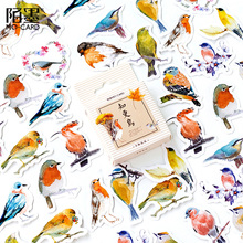 2packs/lot Cute Bird Style Sticky Paper Note Hand Painted Sticky Note Label Stickers Creative Sticky Notes 45 Sheets 2024 - buy cheap