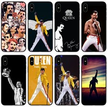 Чехол Freddie Mercury Queen band, мягкий силиконовый черный чехол для телефона iPhone 6 6plus 7 8plus 5 5S 5C SE X XS XR XS Max 2022 - купить недорого