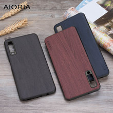 Wooden Pattern case for Samsung Galaxy A7 2018 fundas coque covers for samsung A7 2018 A750 2024 - buy cheap