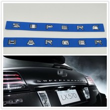 Big size For Lexus LX570  Supercharger Emblem Rear Trunk Logo Tailgate Letter Sticker Nameplate 2024 - buy cheap