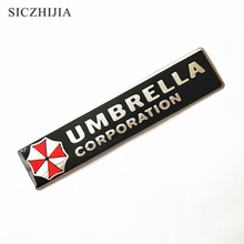 Car shape 3D aluminum alloy umbrella sticker for Mitsubishi ASX/Outlander/Lancer Evolution/Pajero/Eclipse/Grandis 2024 - buy cheap