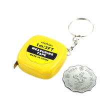 NEW 1M Tape Measures Keychain Key Ring Easy Retractable Tape Measure Pull Ruler Color Random Measuring Tools Wholesale 2024 - buy cheap