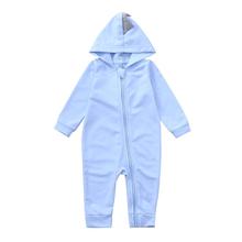 Arloneet Infant romper baby cute cartton Spring and autumn ROMPER Baby Girls Boys Dinosaur Hoodie Romper Zip Jumpsuit l0806 2024 - buy cheap