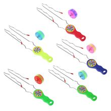 HBB 1 Set LED YOYO Ball Colorful Flashing Magic Rail Rolling Flywheel Toy Kids Play Gifts Kids Luminous Toys (Random Color) 2024 - buy cheap