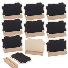 10pcs/lot Wooden Mini Butterfly decoration Blackboard Wedding Party Decoration Supplies Message Sign With Hang String 8*6cm 2024 - buy cheap