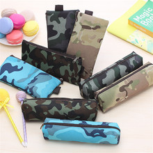 Large Capacity Fashion Camuflagem Canvas Pencil Case Outdoor Pen Bag Pencilcase School Office Supply Creative Stationary Gift 2024 - buy cheap