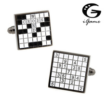 IGame, precio de fábrica, venta al por menor, gemelos para hombres, arma, diseño de crucigrama negro, envío gratis 2024 - compra barato