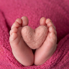 Adereços para fotografia de bebê recém-nascido, acessórios para recém-nascidos meninos e meninas, para sessão de fotos em feltro de lã felpudo, coração de amor 2024 - compre barato