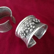 Selling Jewelry>>>Classic Hand-carved Miao silver heavy bracelets double phenix peony bracelet 2024 - buy cheap