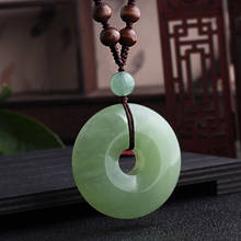 WEIYU Fashion Vintage Natural Stones Sweater Necklace Women XIUYU Jades Stone Pendant Necklace Wood Beads Ethnic Jewelry Gift 2024 - buy cheap