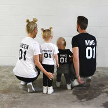 Family Matching Clothes Summer 2019 Cotton Short Sleeve Family Look Mother Father Daughter Son T-shirts Family Matching Outfits 2024 - buy cheap