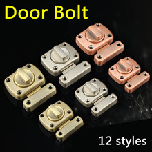 Golden Antique brass Red copper Zinc Alloy Universal Door Latch Gate Security Sliding Lock Door Bolt 12 Styles 2024 - buy cheap