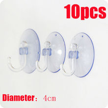 10Pcs/Pack Transparent Wall Hooks Hanger Kitchen Bathroom Suction Cup Suckers 2024 - buy cheap
