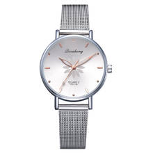 Luxury Silver Watches Fashion Women ladies Watch Stainless Steel Analog Quartz Wristwatch Bracelet Clock montres femmes 2024 - buy cheap