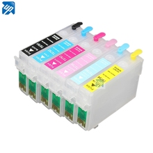 T0791 Refillable ink cartridge for EPSON Stylus Photo 1400/PX700W/PX800FW/P50/PX830FWD 1500W Artisan 1430 printer 2024 - купить недорого