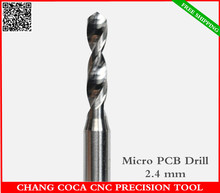 2.4mm,Freeshipping CNC computer machine solid carbide micro Drill bit,Printed Circuit Board Drill Bit,SMT,plastic and copper 2024 - buy cheap