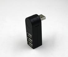 Горячая продажа 3 порта концентратор USB 2,0 Мини Поворотный сплиттер адаптер для ПК ноутбука Высокое качество 2024 - купить недорого