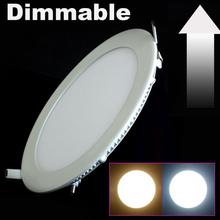 DHL Free Shipping 20pcs/lot Dimmable Led Panel ceiling Light 3W 4W 6W 9W 12W 15W 25W With Adapter AC110-220V Ulthra thin 2024 - buy cheap