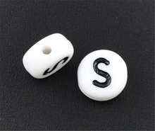 DoreenBeads 500PCs Acrylic Alphabet/Letter "S" Flat Round Spacer Beads 7mm(B08346), yiwu 2024 - buy cheap