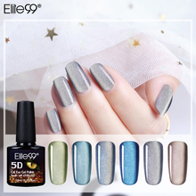 Elite99 5D Cat Eye UV Gel Nail Polish Magnet Laser Nail Art Varnish Starry Sky Jade Effect Soak Off UV Gel Nail Art Lacquer 2024 - buy cheap