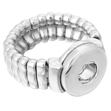 New Elastic Adjustable Ring Snap Button Rings For Snap Jewelry Fit 12mm Metal Snap Buttons Women Fashion Button Jewelry 2024 - buy cheap