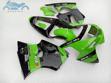 Kit de carenados para motocicleta KAWASAKI Ninja ZX6R 1998 1999, kits de carenado deportivo de plástico ABS ZX 6R ZX636 98 99, piezas verdes y negras 2024 - compra barato