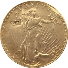Copia de la moneda de Saint vaudens, 1924 $, 20, envío gratis 2024 - compra barato
