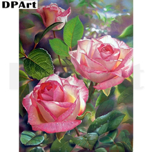 Diamond Painting Full Square/Round Drill Rose 5D Daimond Painting Embroidery Cross Stitch Crystal Mosaic Rhinestone Picture L196 2024 - buy cheap