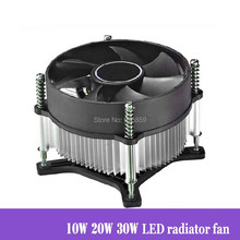 Free shipping 1pcs/lot 10W 20w 30w High Power LED Cooling Fan Aluminium Heatsink 2024 - buy cheap