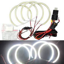 131MM+145MM SMD LED Angel Eye Halo Light for BMWE46 3 Series White 6000K Non-Projector 12V 2024 - buy cheap