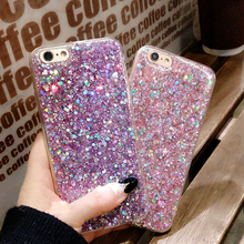 TUMI.OvO Phone Case for iPhone 7 8 Case Silicon Bling Glitter Crystal Sequins Soft TPU Cover Fundas for iPhone 5 5S 6 6S Plus X 2024 - buy cheap