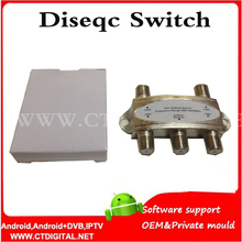 DiSEqC Switch diseqc 4x1 100pcs free shipping 4 in 1 GD-41C 4x1 Satellites FTA TV LNB Switch for satellite tv receiver 2024 - buy cheap