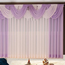 ALITEXTILEBTOC Valance Waterfall Curtains For Kitchen For Living Room Modern Shading Thin Window Comfortable Wedding Curtains 2024 - buy cheap