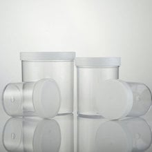 Frasco de plástico transparente vacío PS, recipiente de lata en polvo, botella de crema, embalaje de cosméticos, 120ml, 200ml, 400ml, 12 Uds. Por lote 2024 - compra barato