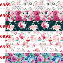 10yards -different sizes -flowers & fruit pattern ribbon printed Grosgrain ribbon - Japanese flowers ribbon 2024 - buy cheap